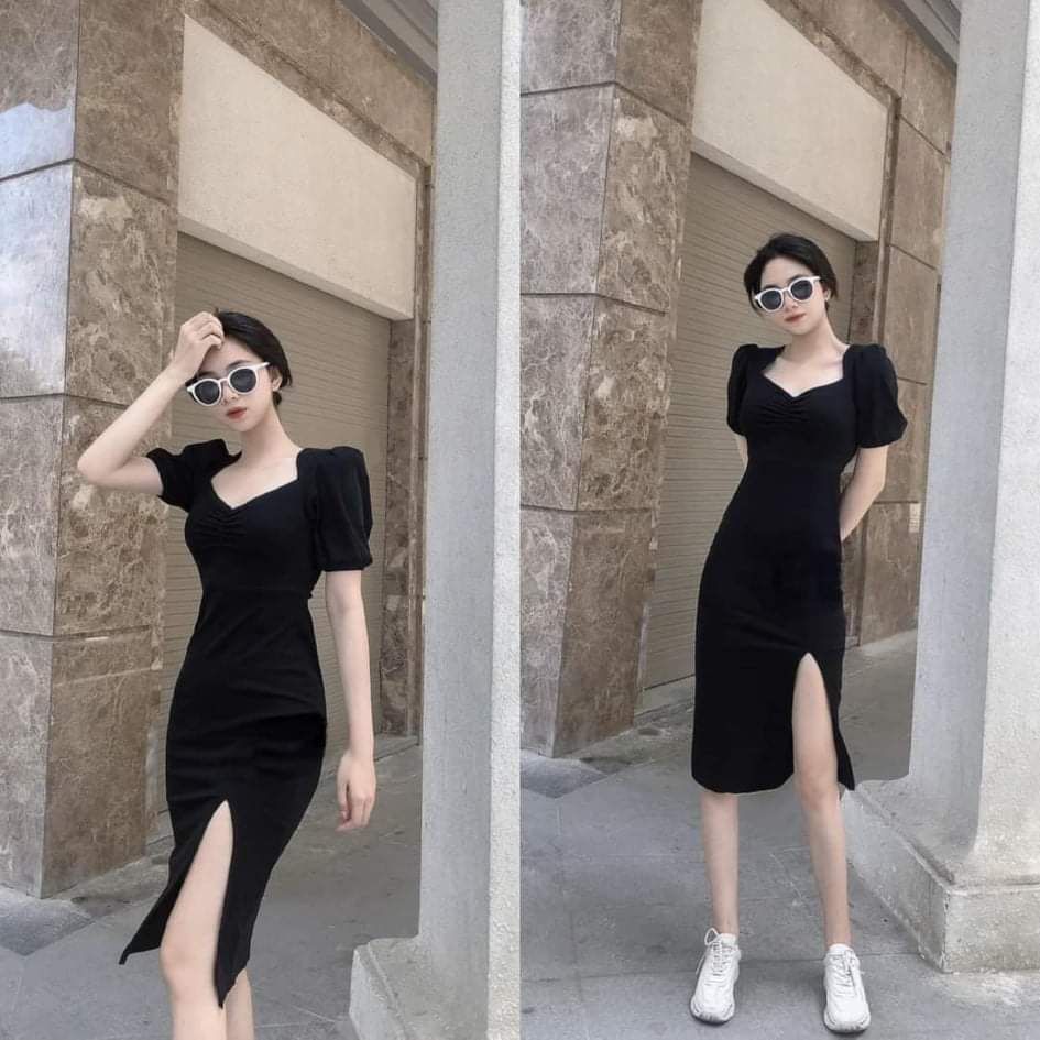 Váy Đầm Công Sở Trung Niên Thắt Eo Đẹp VH50- Hàng Quảng Châu Cao Cấp