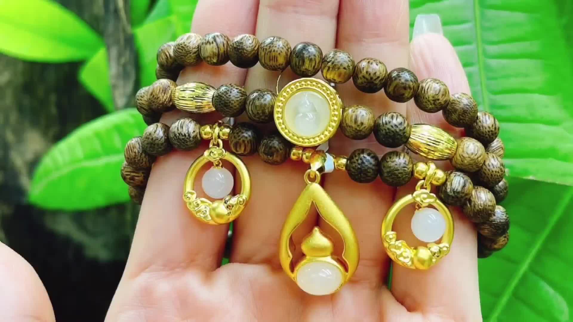 DÂY CHUYỀN TRẦM HƯƠNG HẠT ĐỐT TRÚC PHONG THỦY